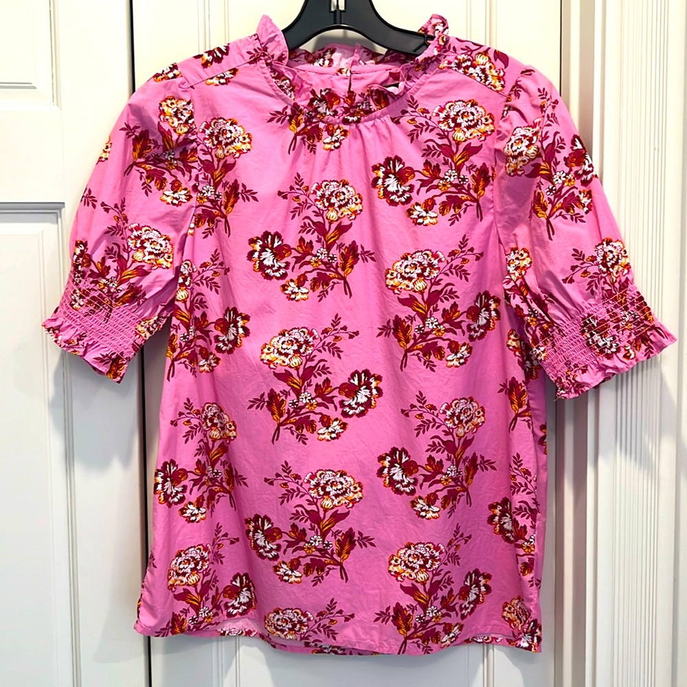 Crew floral cotton shirt size S